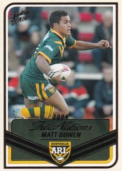 2005 Select Tradition - Australian Tri Nations Squad Members #TN4 Matt Bowen Front